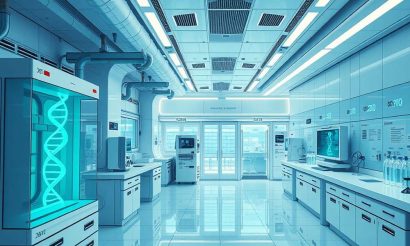 Laboratoire biologique illustrant l'article sur les tests ADN destinés à établir ou pas la filiation.