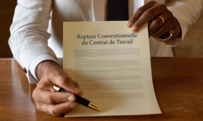 L'employeur propose à la signature le document finalisant la rupture conventionnelle du contrat de travail.